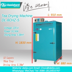 Máquina de secado de hojas de té ortodoxo deshidratador de horno con calefacción eléctrica 6chz-5