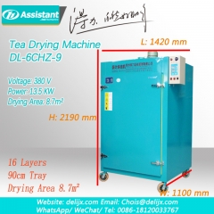 Pequeña flor de té tipo rotativo calefacción eléctrica máquina de secado de hojas de té 6chz-9