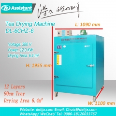 hojas de té verde mini máquina secadora pequeña máquina de procesamiento de té 6chz-6