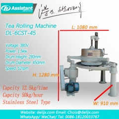 Máquina de procesamiento de rodillos de hojas de té ortodoxo 6crt-45