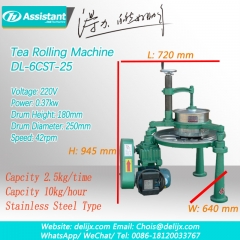 máquina de rodillo del té del kawasaki de la máquina del balanceo del té ortodoxo dl-6crt-25