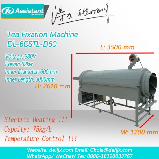 Calentador eléctrico continuo té verde máquina de vapor dl-6cstl-d60