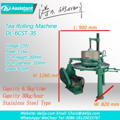 Máquina para amasar hojas pequeñas de té té verde rodillo de té negro 6crt-35