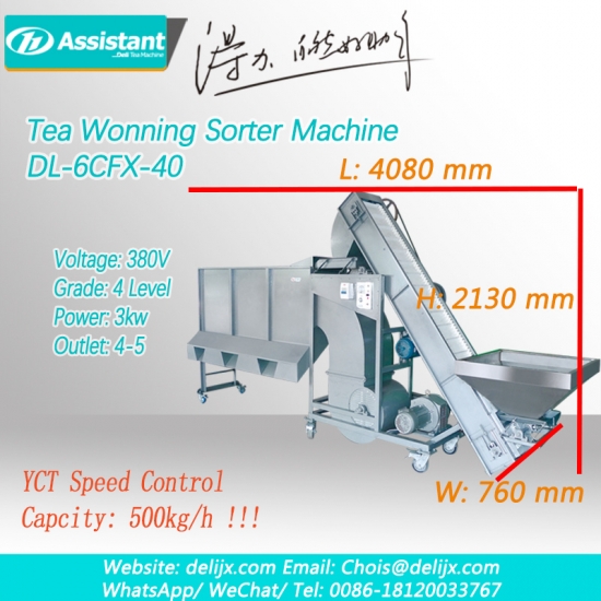 Máquina clasificadora de avivado de hojas de té para té terminado 6cfx-40
