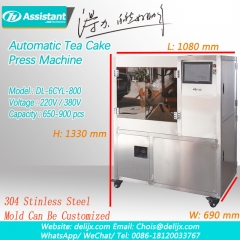 máquina automática de prensa de pastel de té pequeña, máquina de moldeo de pastel de té 6cyl-800