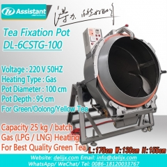 Hojas de té verde ortodoxo máquina de olla al vapor 6cstg-100