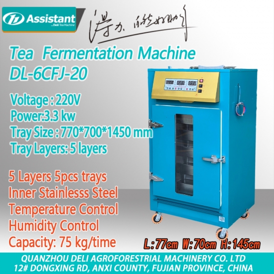 té negro máquina de fermentación de té oscuro maquinaria de proceso de oxidación dl-6cfj-30